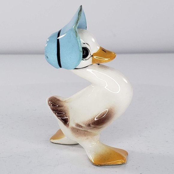 Freeman McFarlin Mama Duck Mother Goose Bonnet Miniature Figurine - Picture 1 of 7